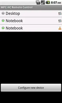 MPC-HC Remote Control android App screenshot 1